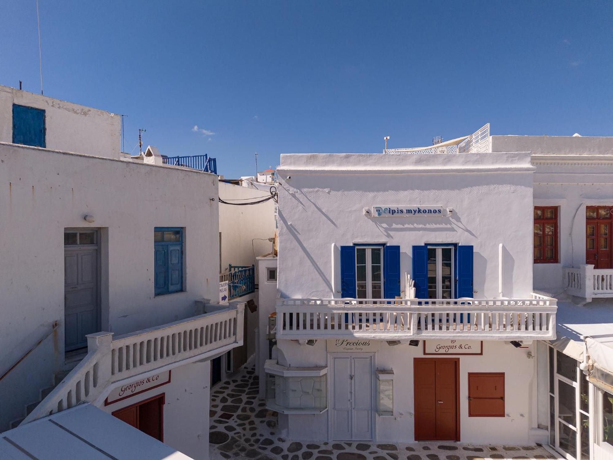 Elpis Mykonos Apartments - Mykonos Town Delos Port Екстериор снимка