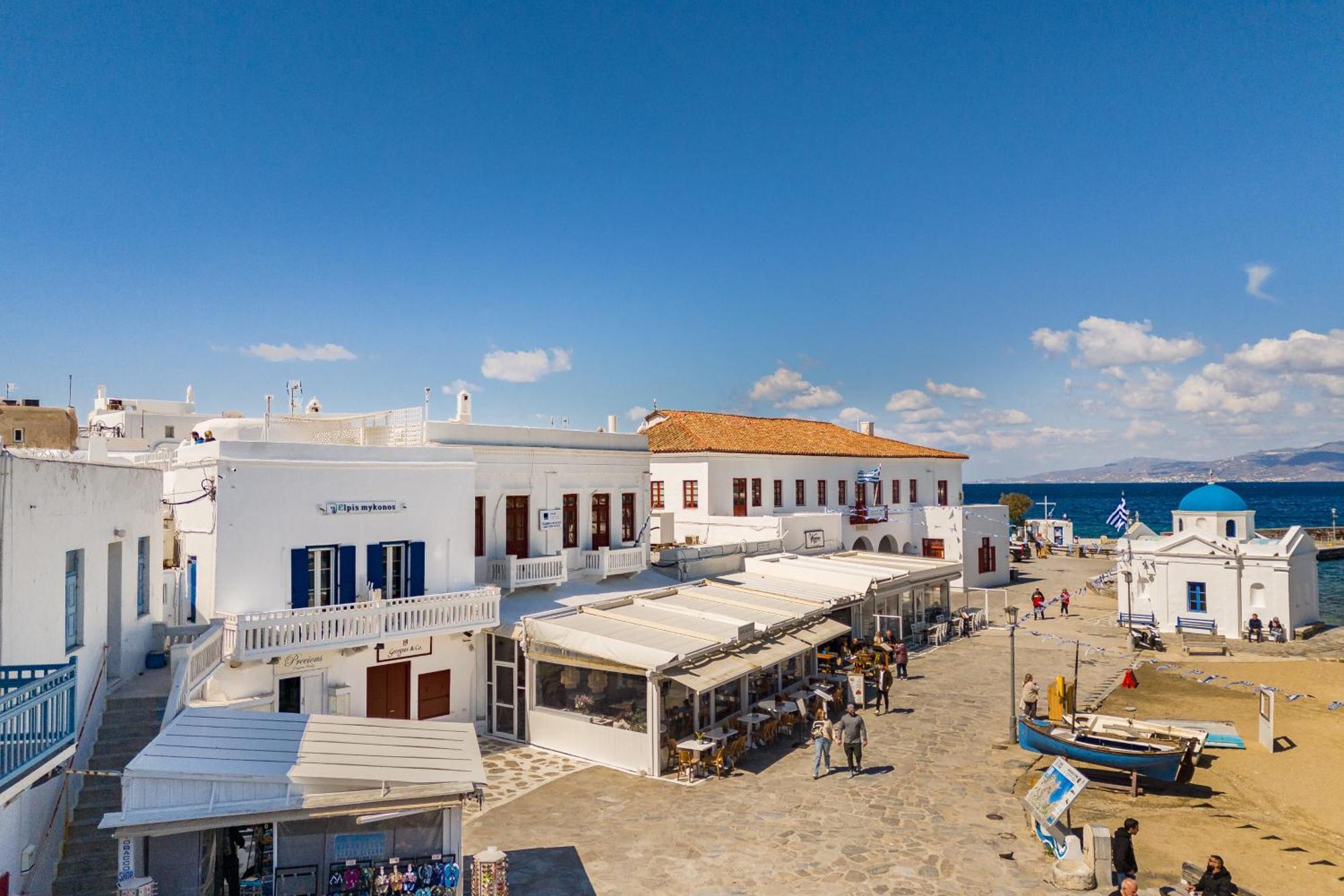 Elpis Mykonos Apartments - Mykonos Town Delos Port Екстериор снимка